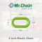 Mr. Chain 2in#8, 51mmx100ft SftyGreen/White Alt Plastic Barrier Chain 50033-100 - alternate 7